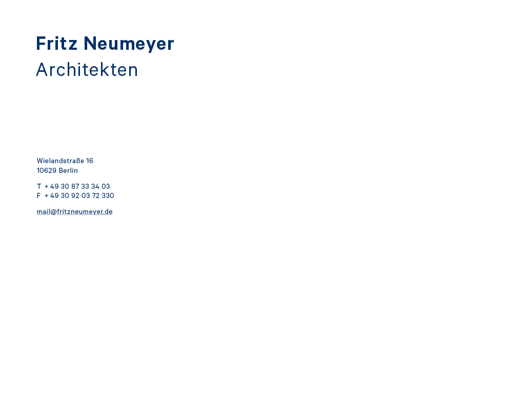 Fritz Neumeyer Architekten